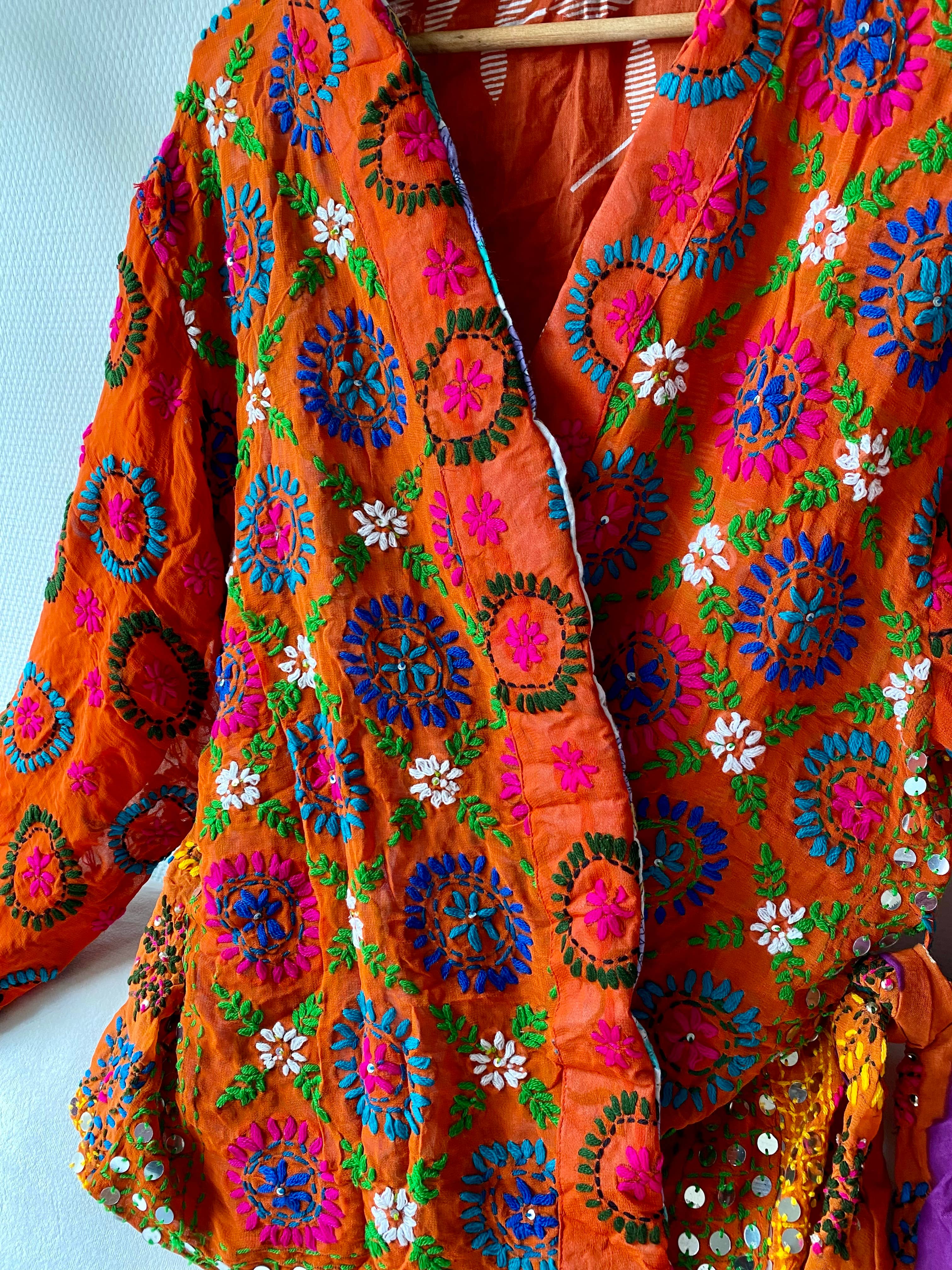 Phulkari Love Kimonojacke orange