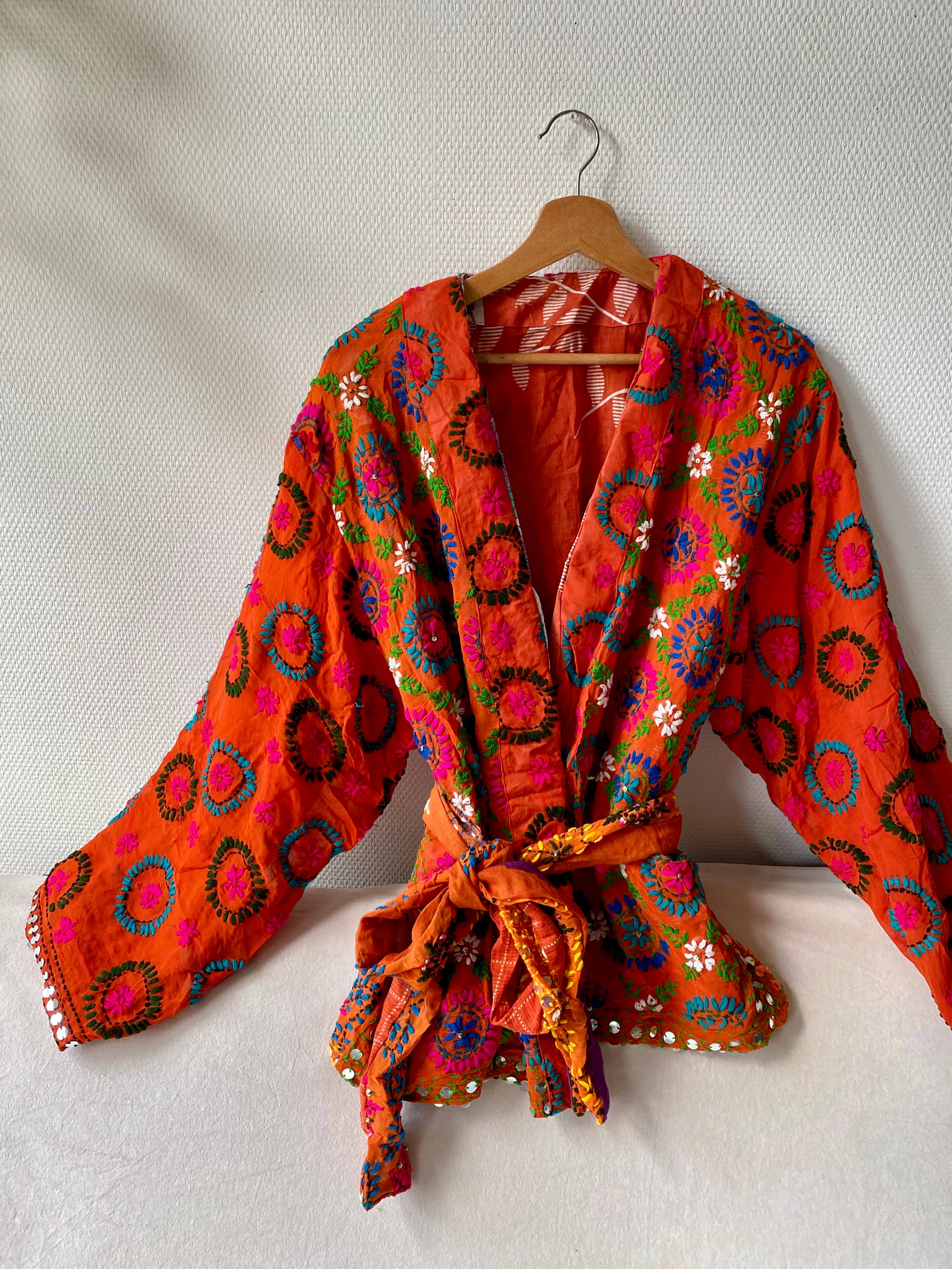 Phulkari Love Kimonojacke orange
