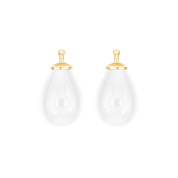 Tropfen aus Quarzglas in gold
