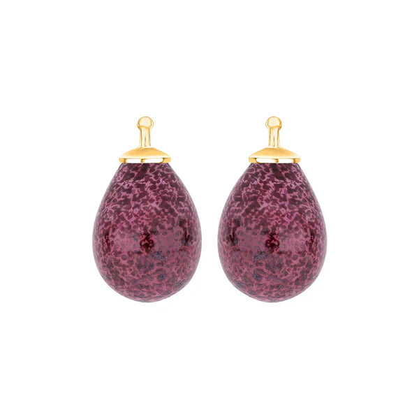 Tropfen aus Quarzglas in gold