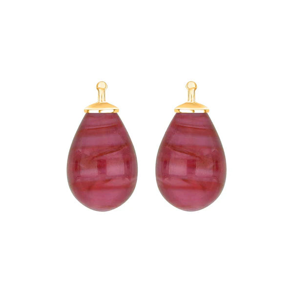Tropfen aus Quarzglas in gold