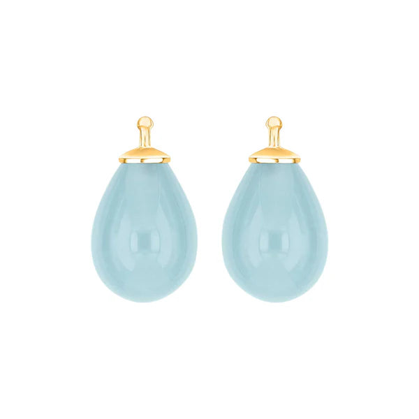 Tropfen aus Quarzglas in gold