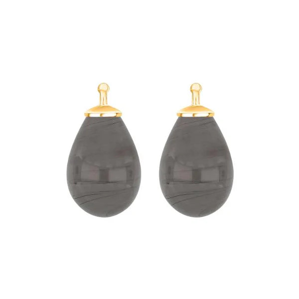 Tropfen aus Quarzglas in gold