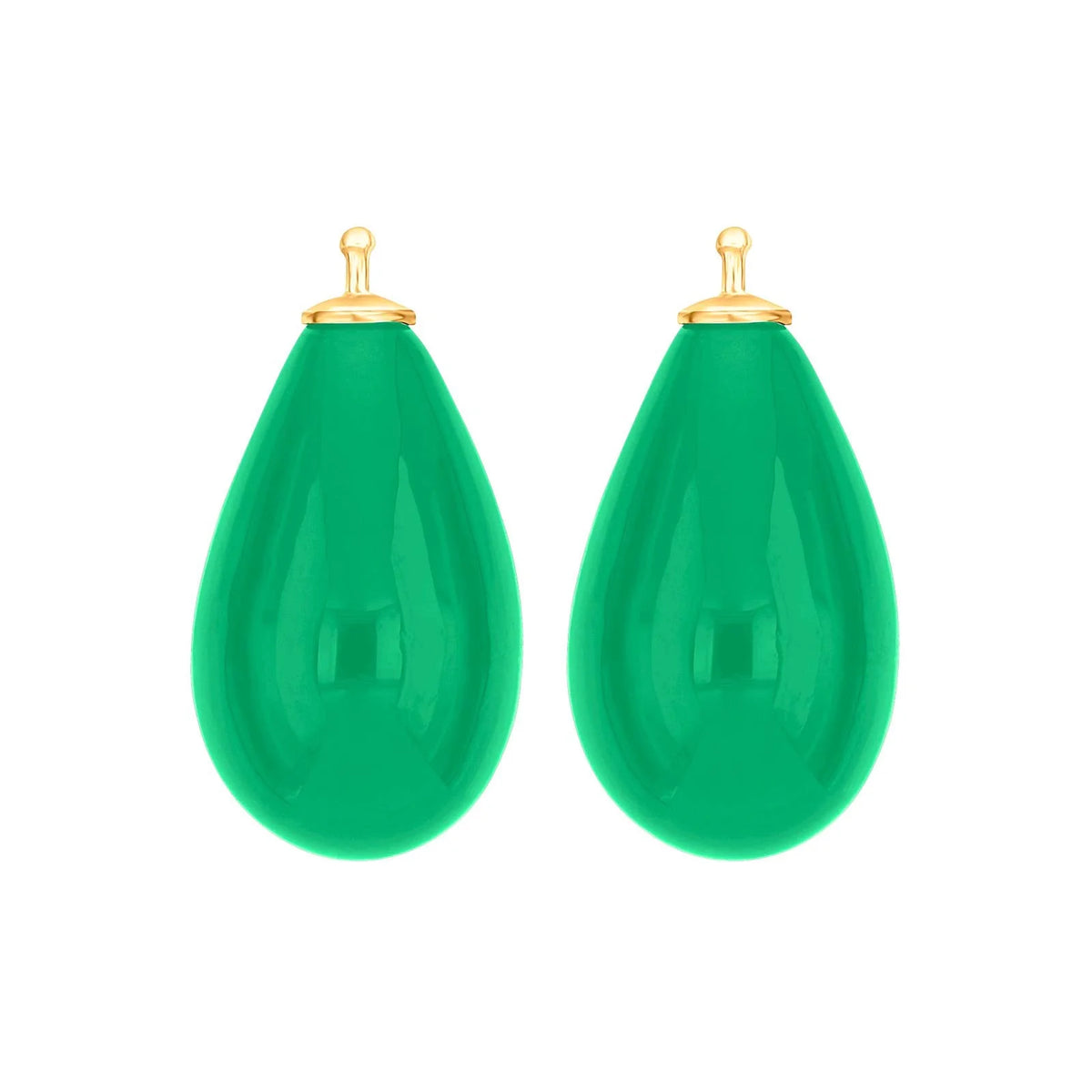 Großer Tropfen aus Quarzglas in gold