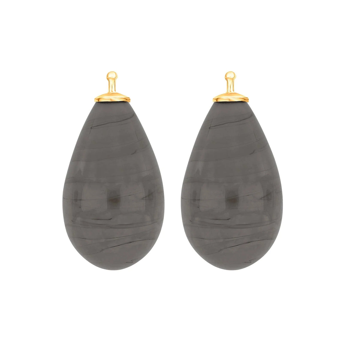 Großer Tropfen aus Quarzglas in gold