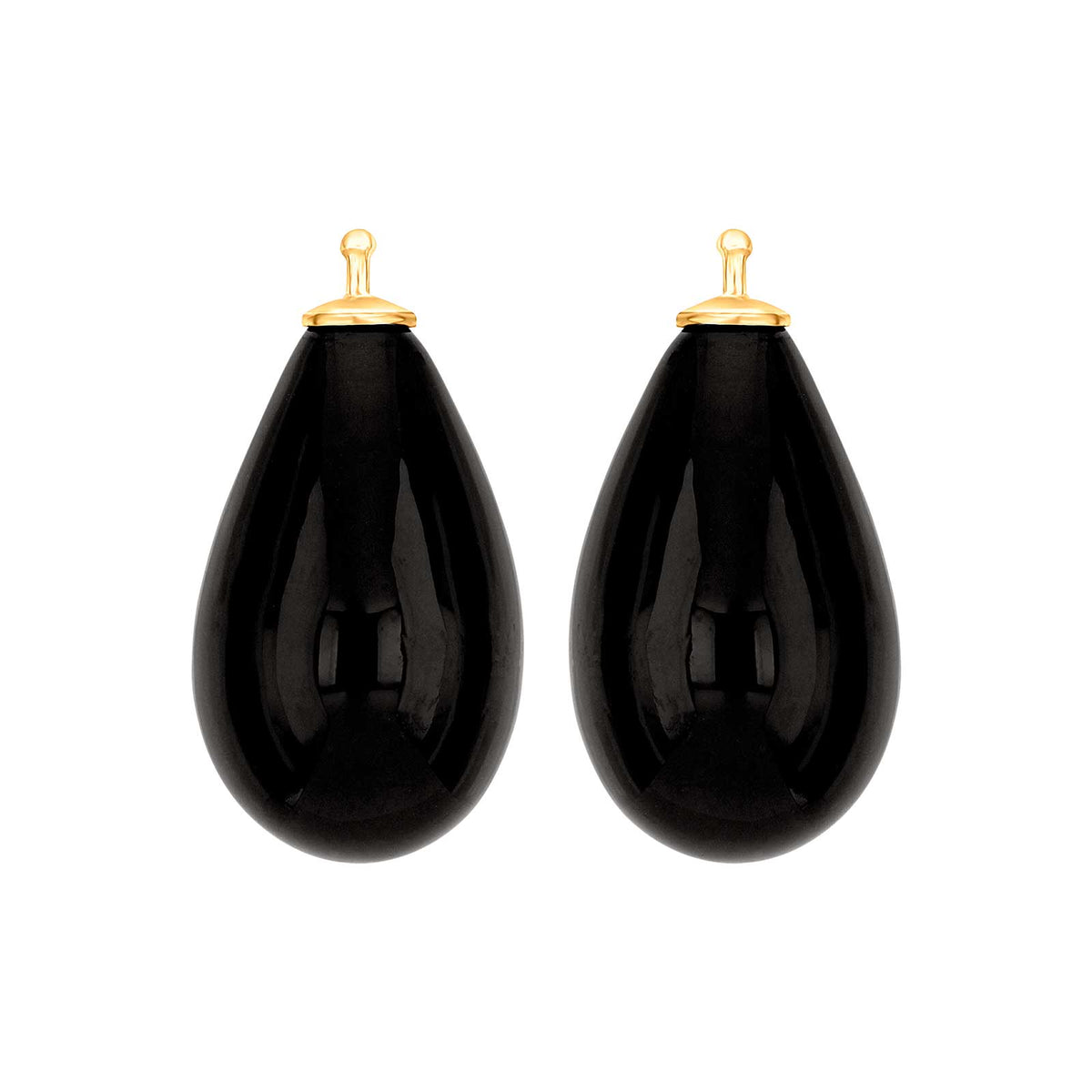Großer Tropfen aus Quarzglas in gold
