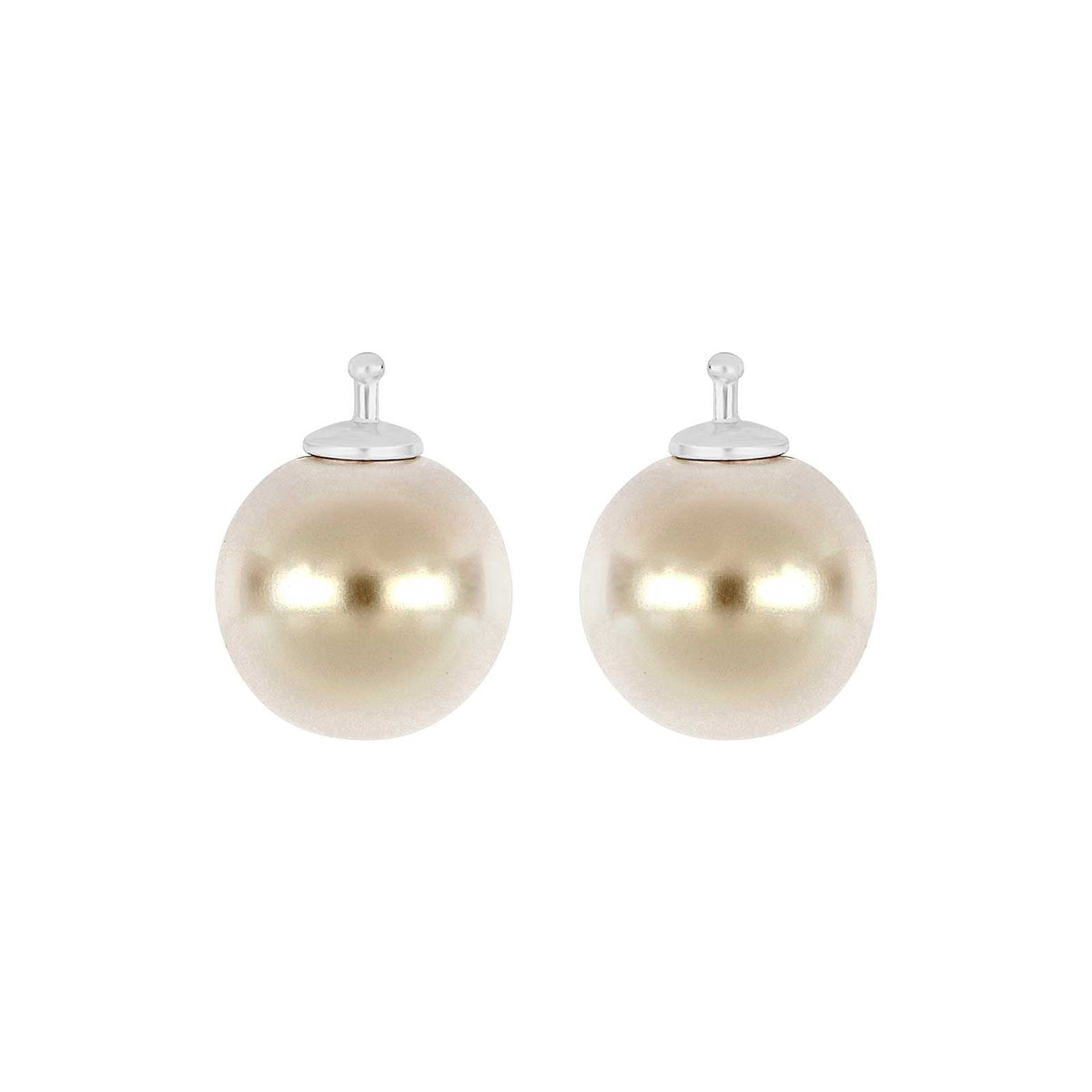 E46 – Runde Mallorca-Perle 12 mm in silber