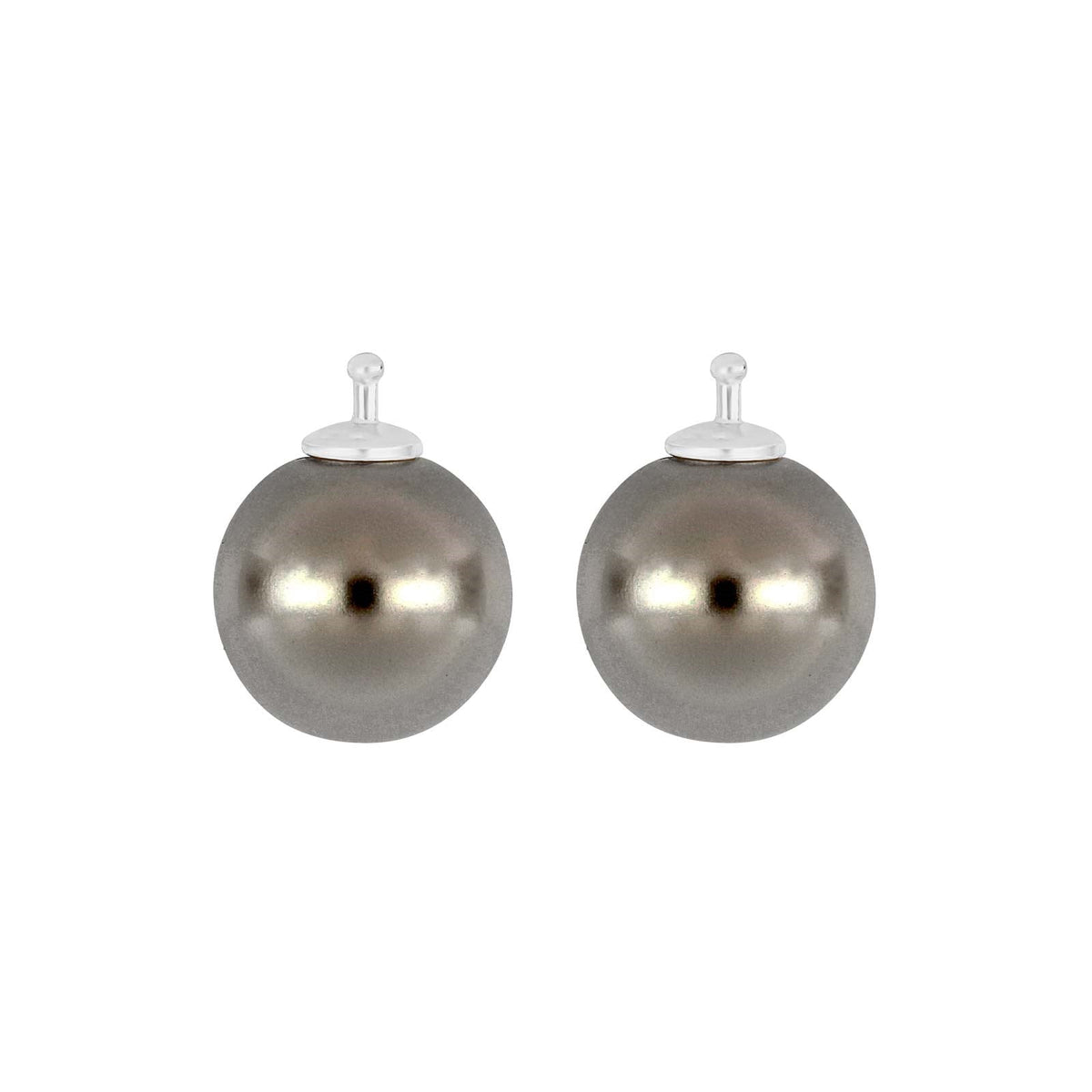 E46 – Runde Mallorca-Perle 12 mm in silber