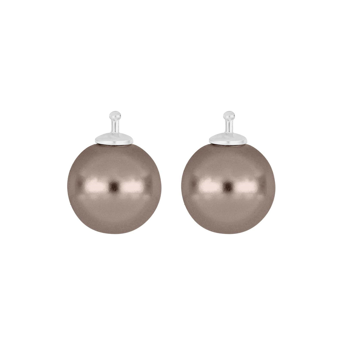 E46 – Runde Mallorca-Perle 12 mm in silber