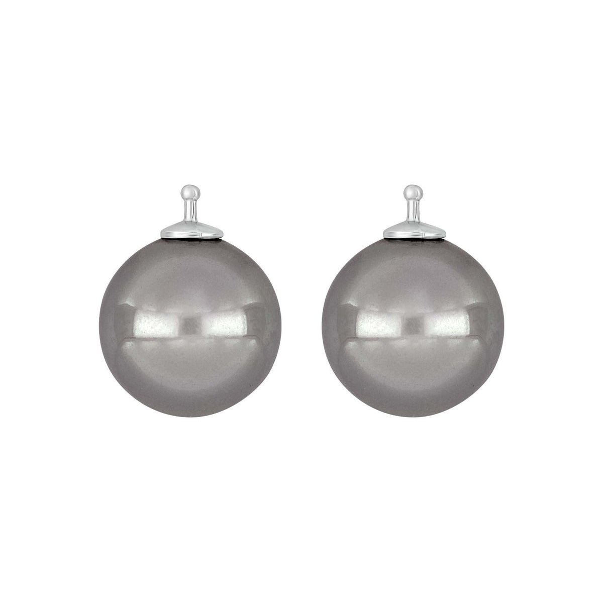 E51 – Runde Mallorca-Perle 14 mm in silber