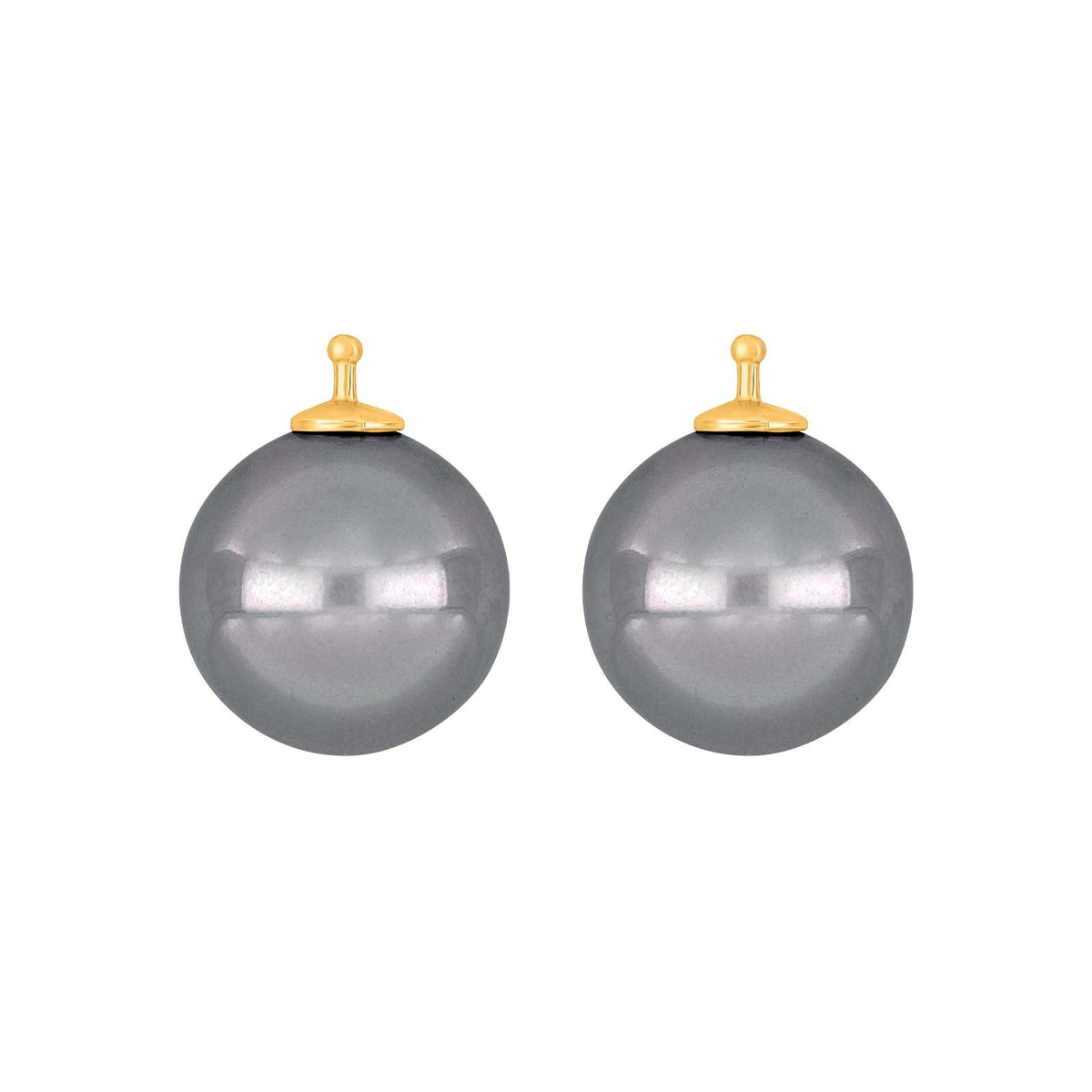 E51 – Runde Mallorca-Perle 14 mm in gold
