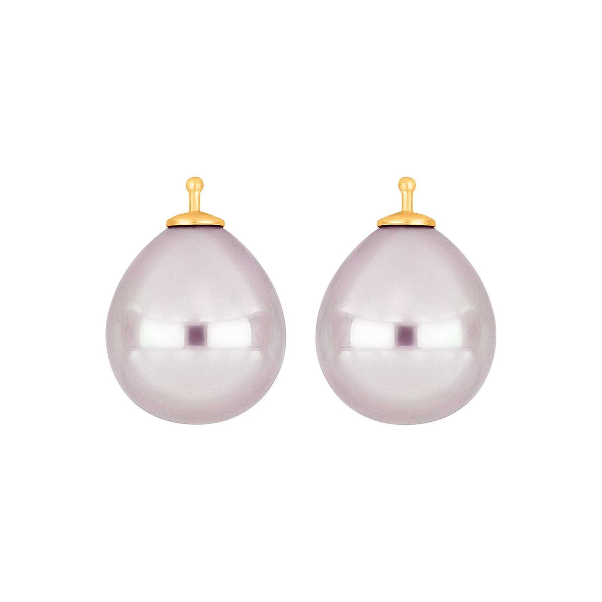 E10 – Mallorca-Tropfenperle 16 x 14 mm in gold