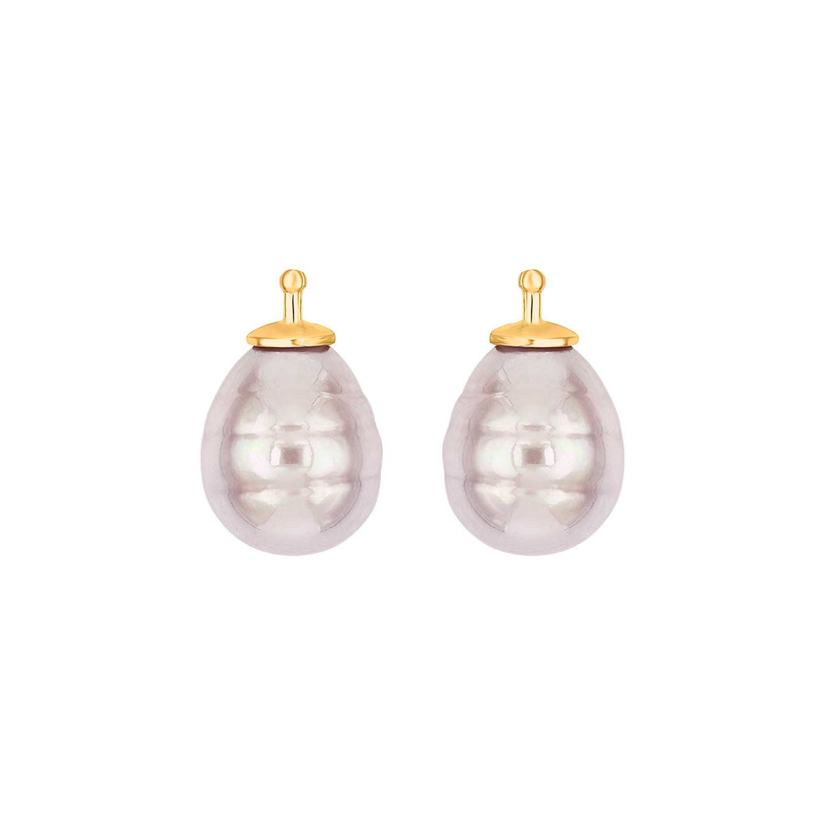 E4 – Mallorca-Barockperle 12 x 10 mm in gold