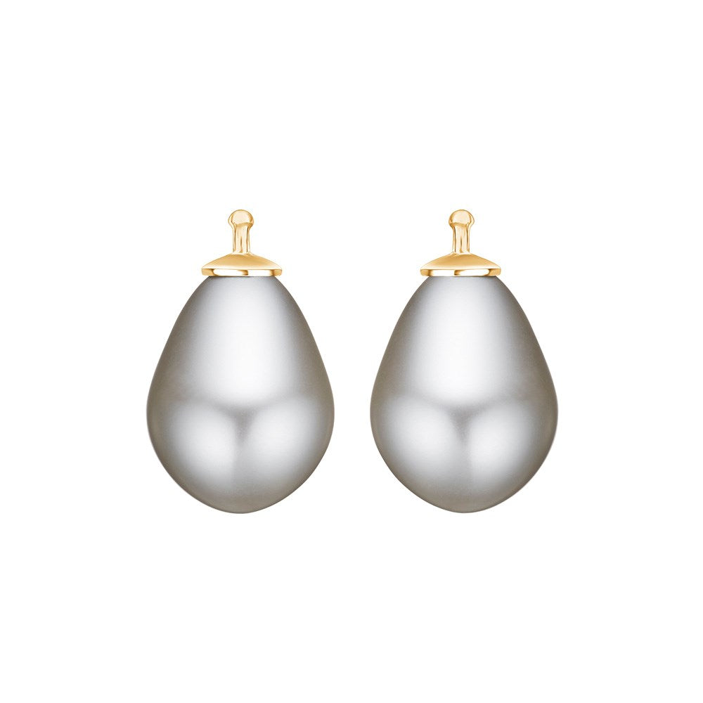 E15 – Tropfenperle 17 x 12 mm in gold