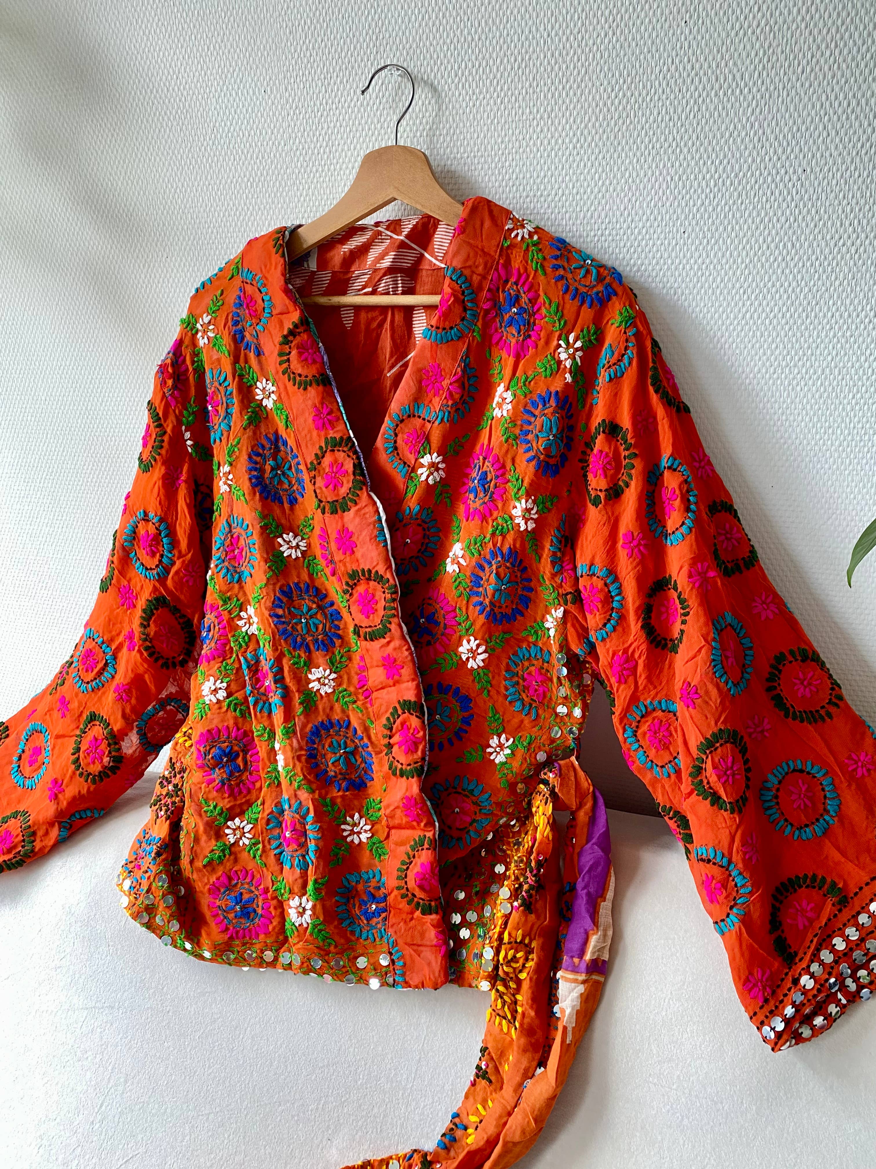 Phulkari Love Kimonojacke orange
