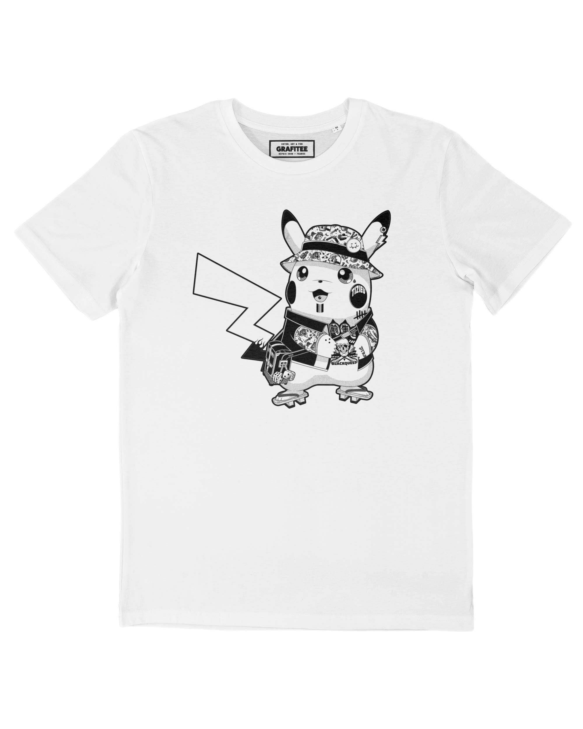 Street Pikachu T-shirt - Urbanes Grafik-T-Shirt: XXXL