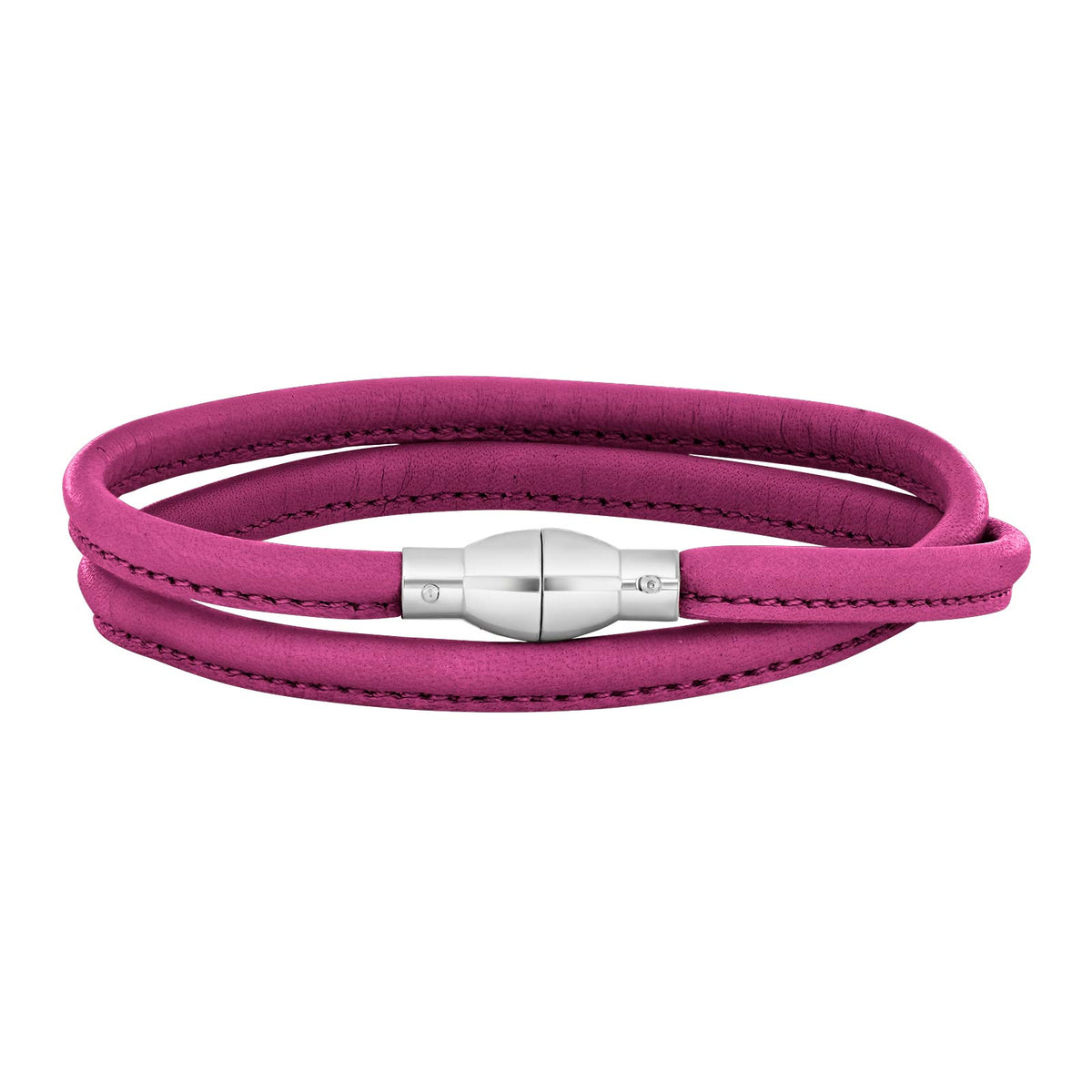 Heinzendorff Lederarmband 14 Pink – silber