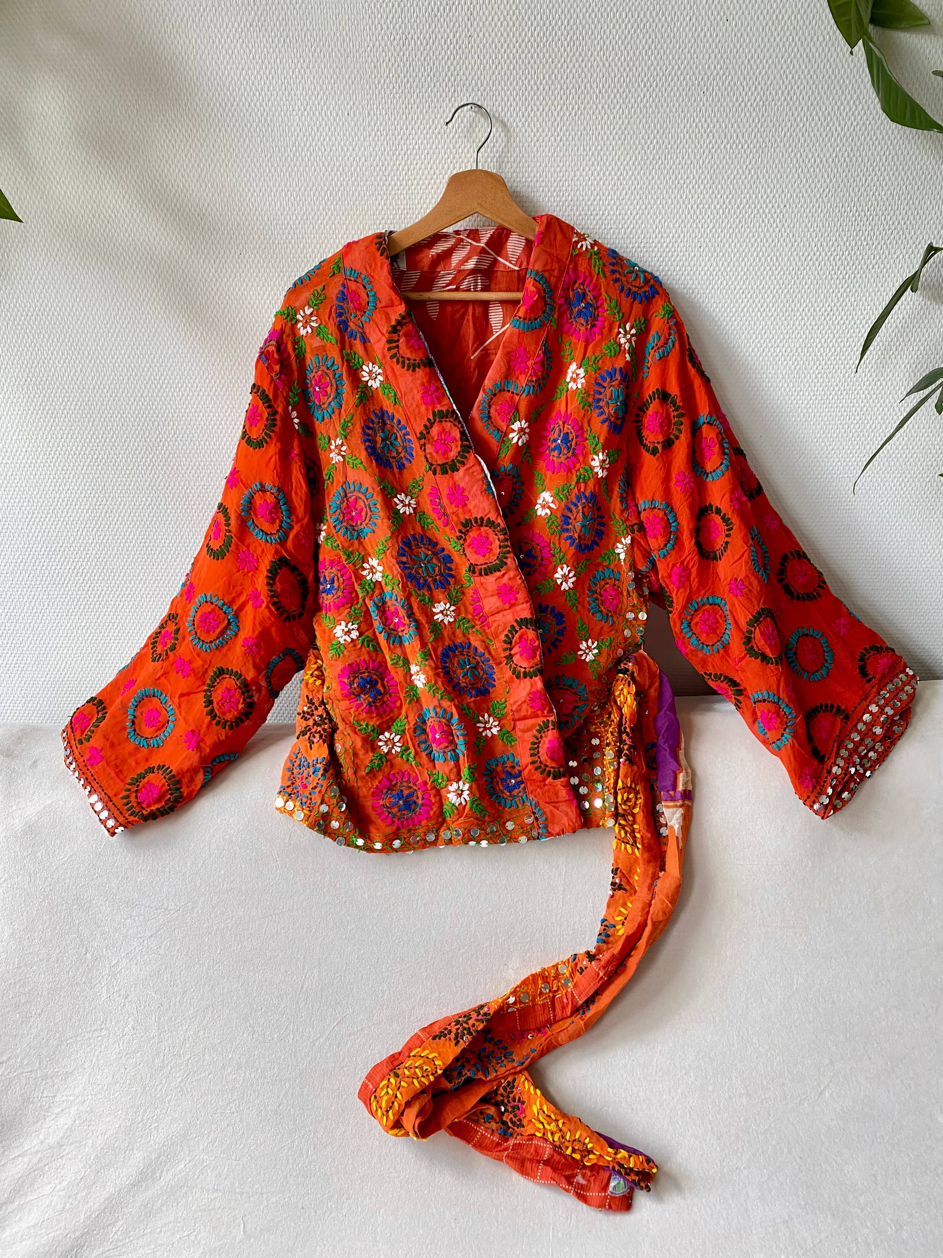 Phulkari Love Kimonojacke orange