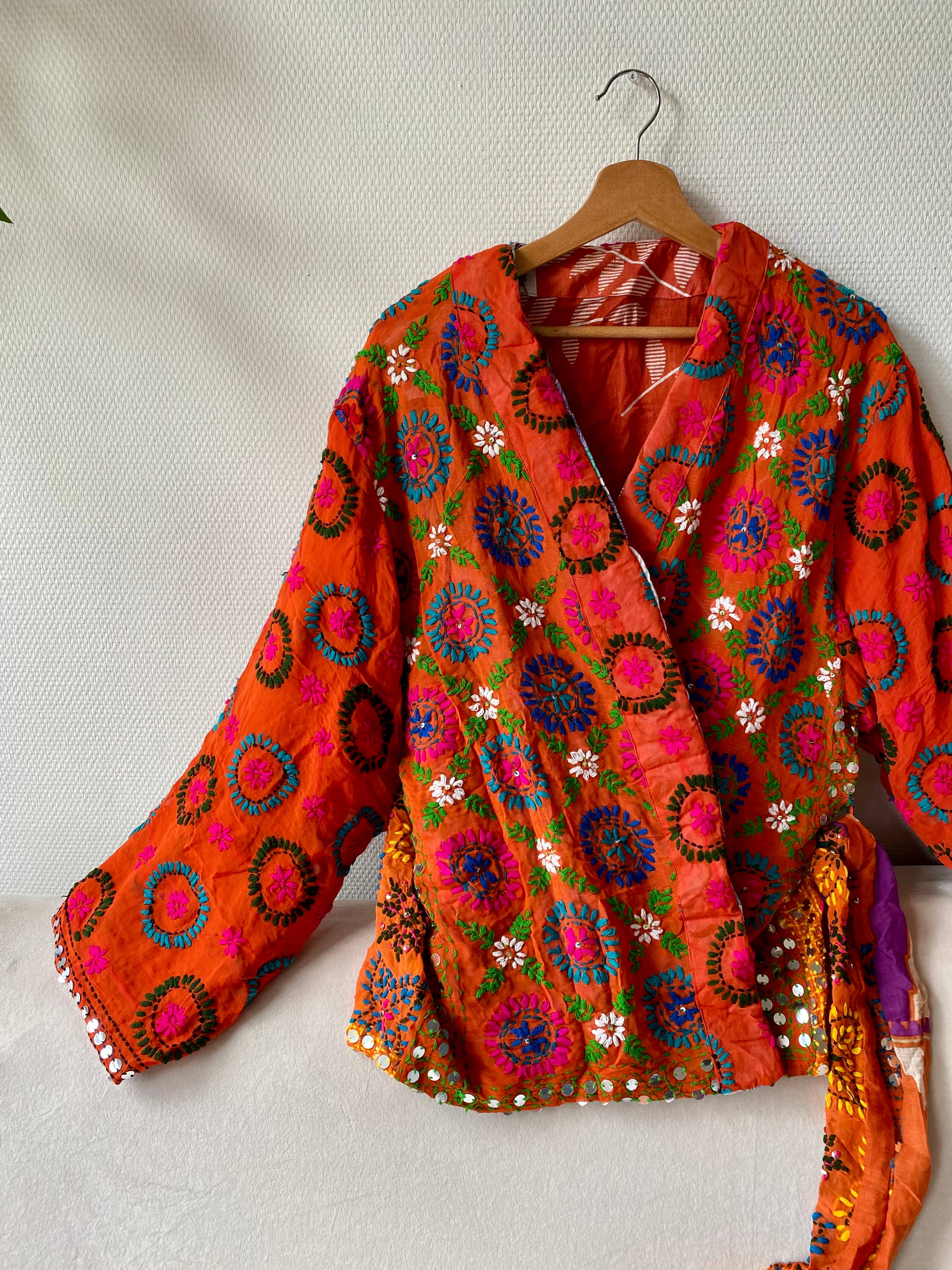 Phulkari Love Kimonojacke orange