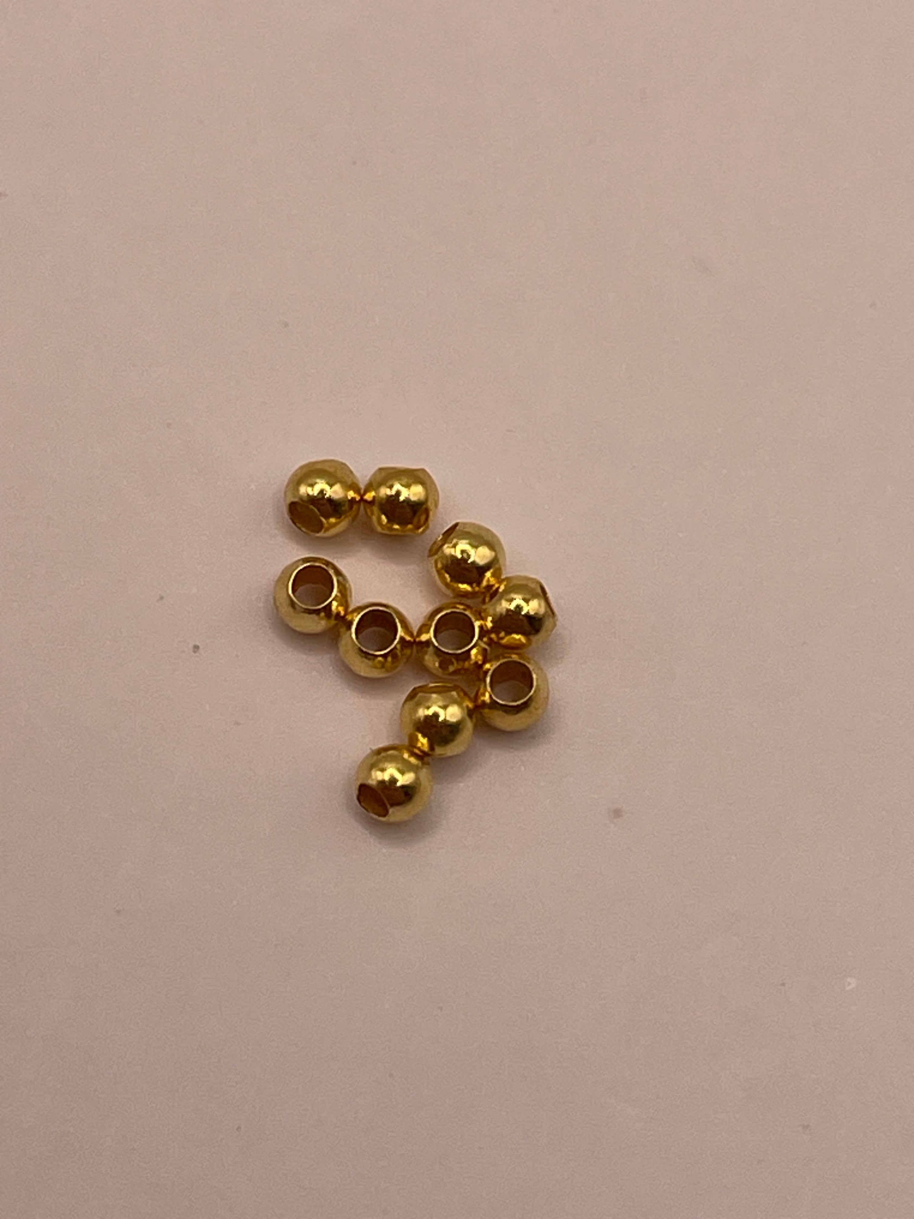 Quetschperle Quirin vergoldet