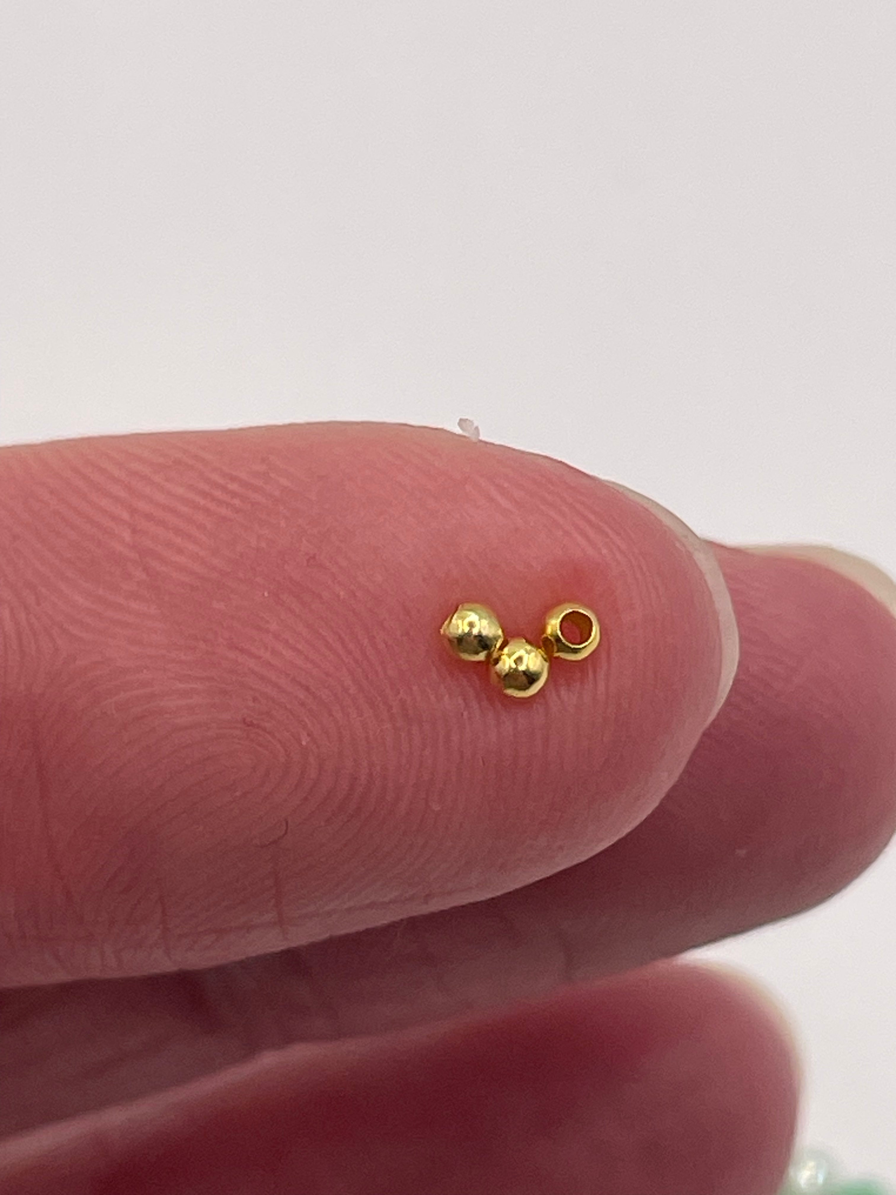 Quetschperle Quirin vergoldet