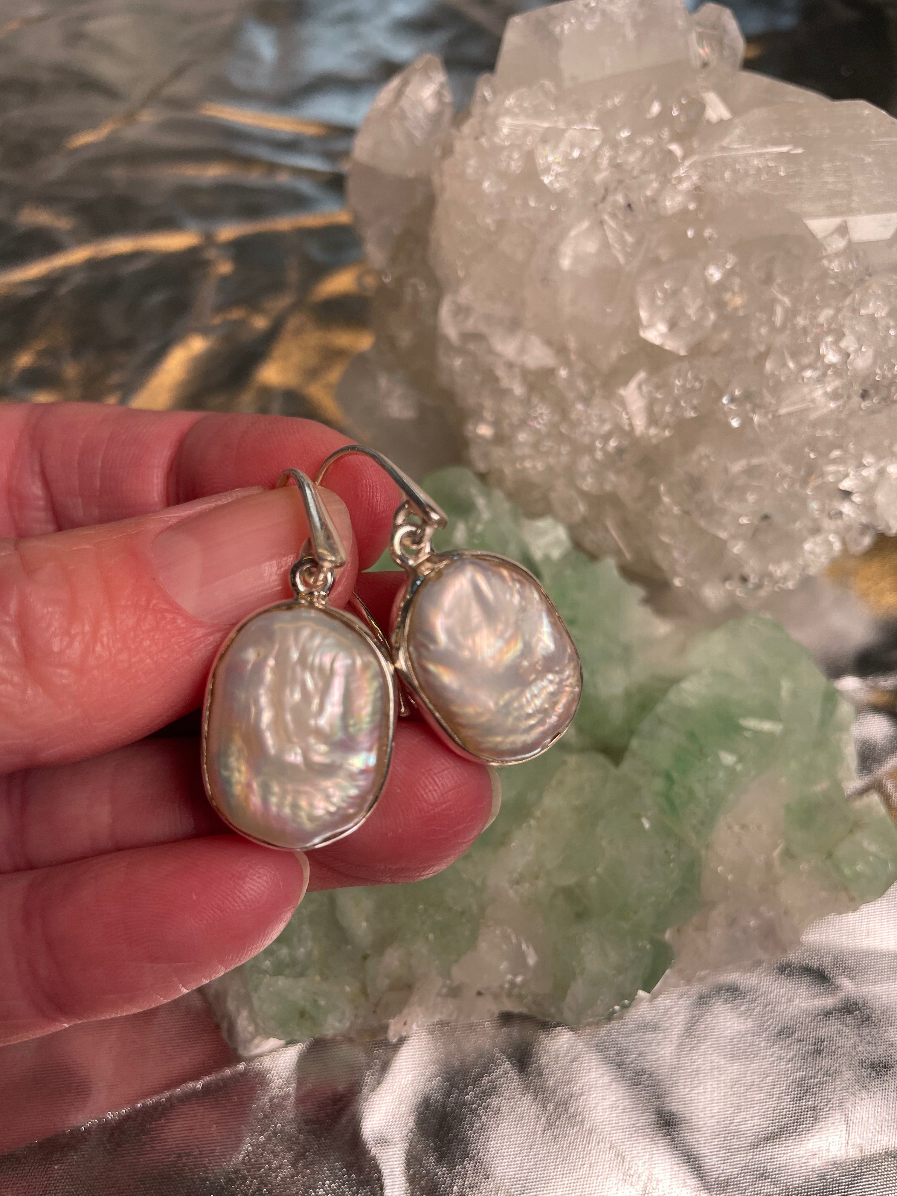 Barockperlen Ohrhänger – Sterling Silber 925