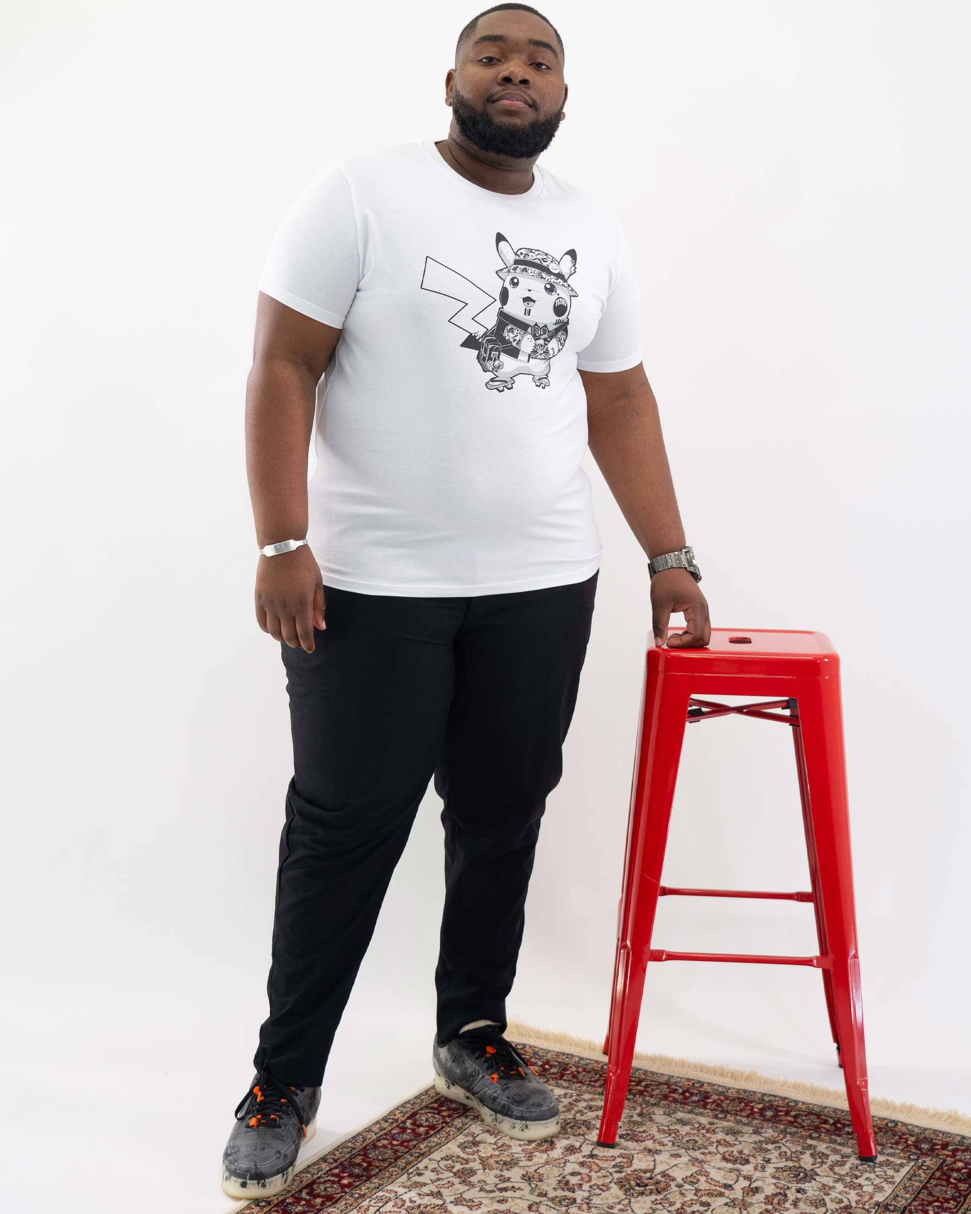 Street Pikachu T-shirt - Urbanes Grafik-T-Shirt: XXXL