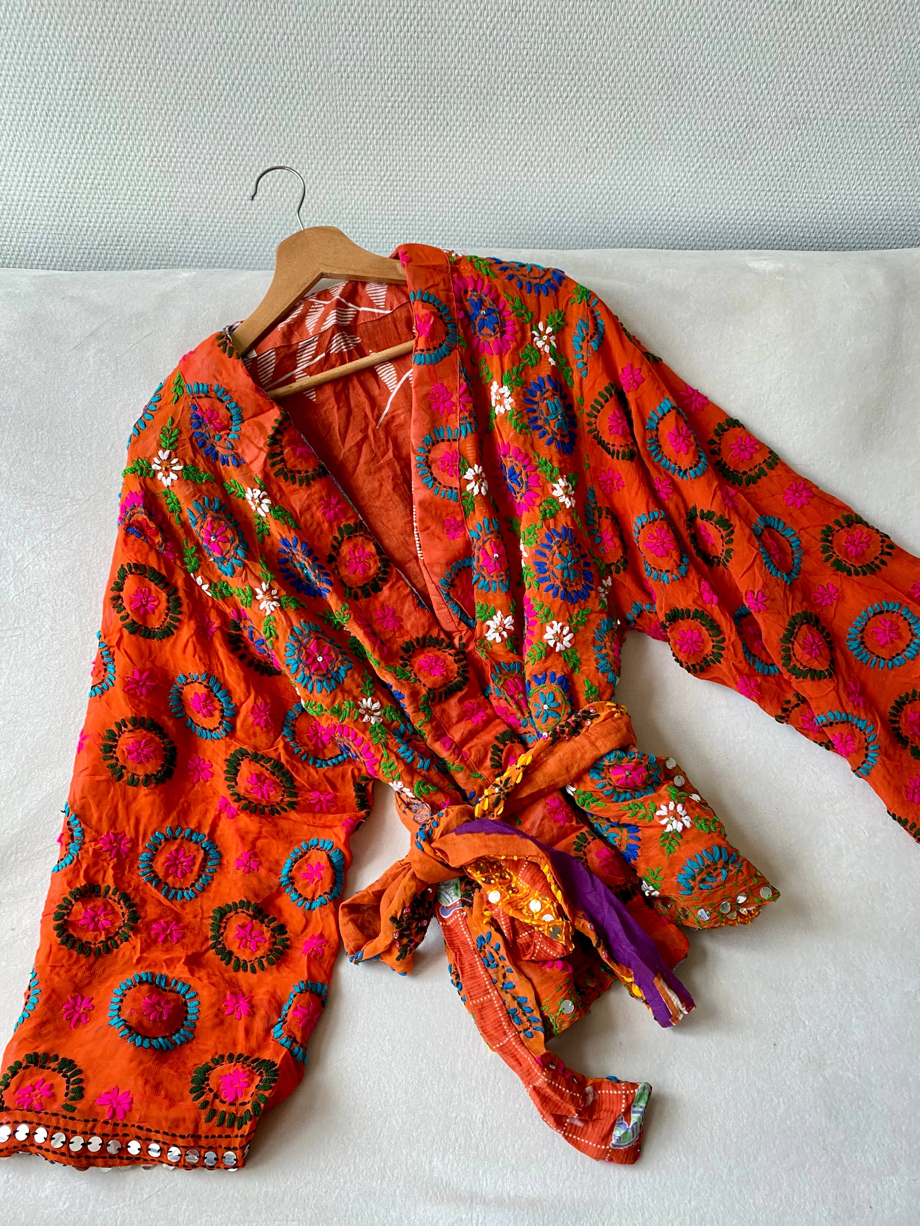 Phulkari Love Kimonojacke orange