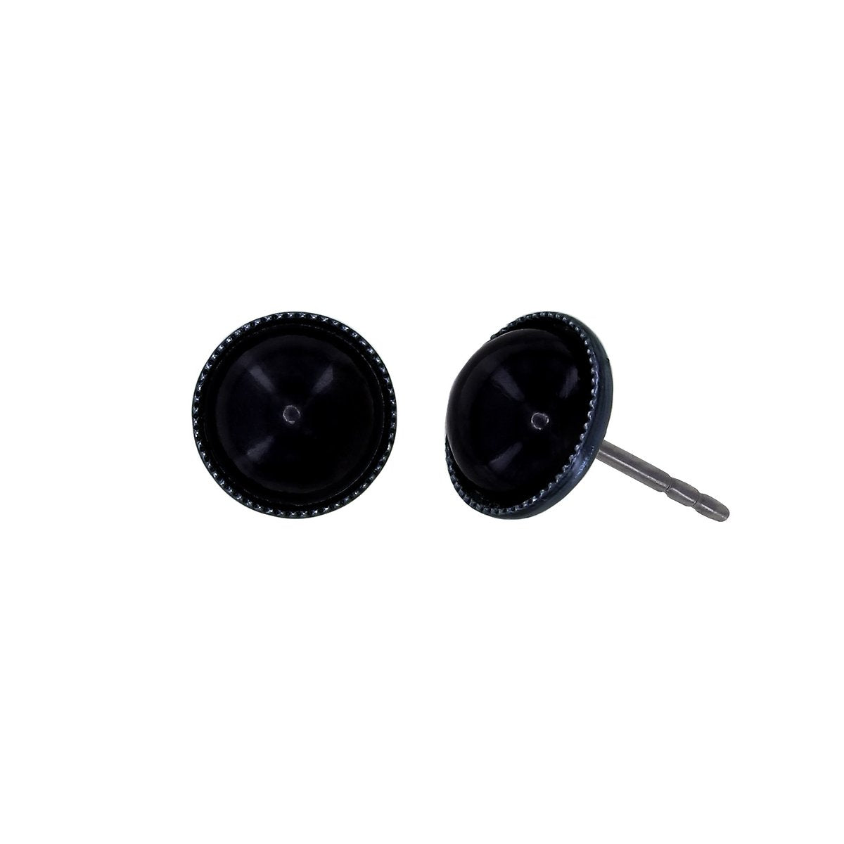 Konplott Bubble Cascade Ohrstecker Schwarz 7mm