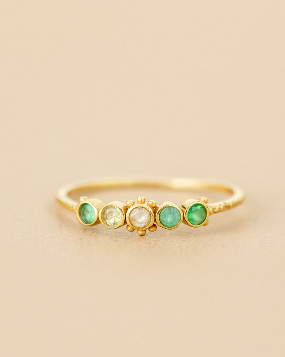 Muja Juma Ring Caterpillar Amazonit