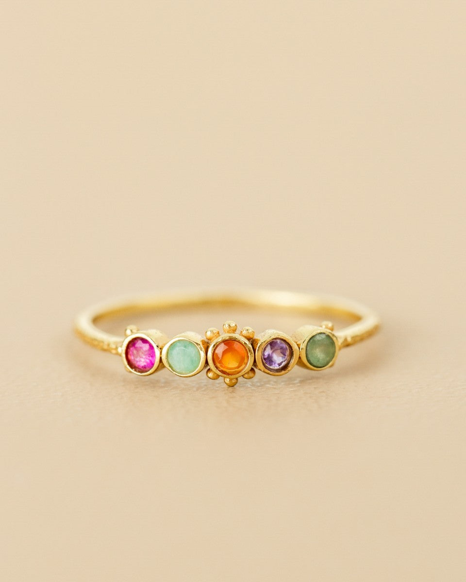 Muja Juma Ring Caterpillar Amethyst