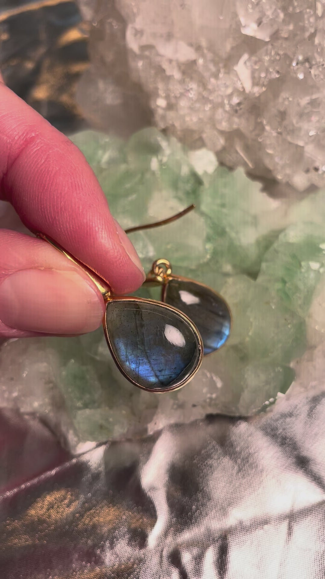 Edelstein Ohrring Beispiel