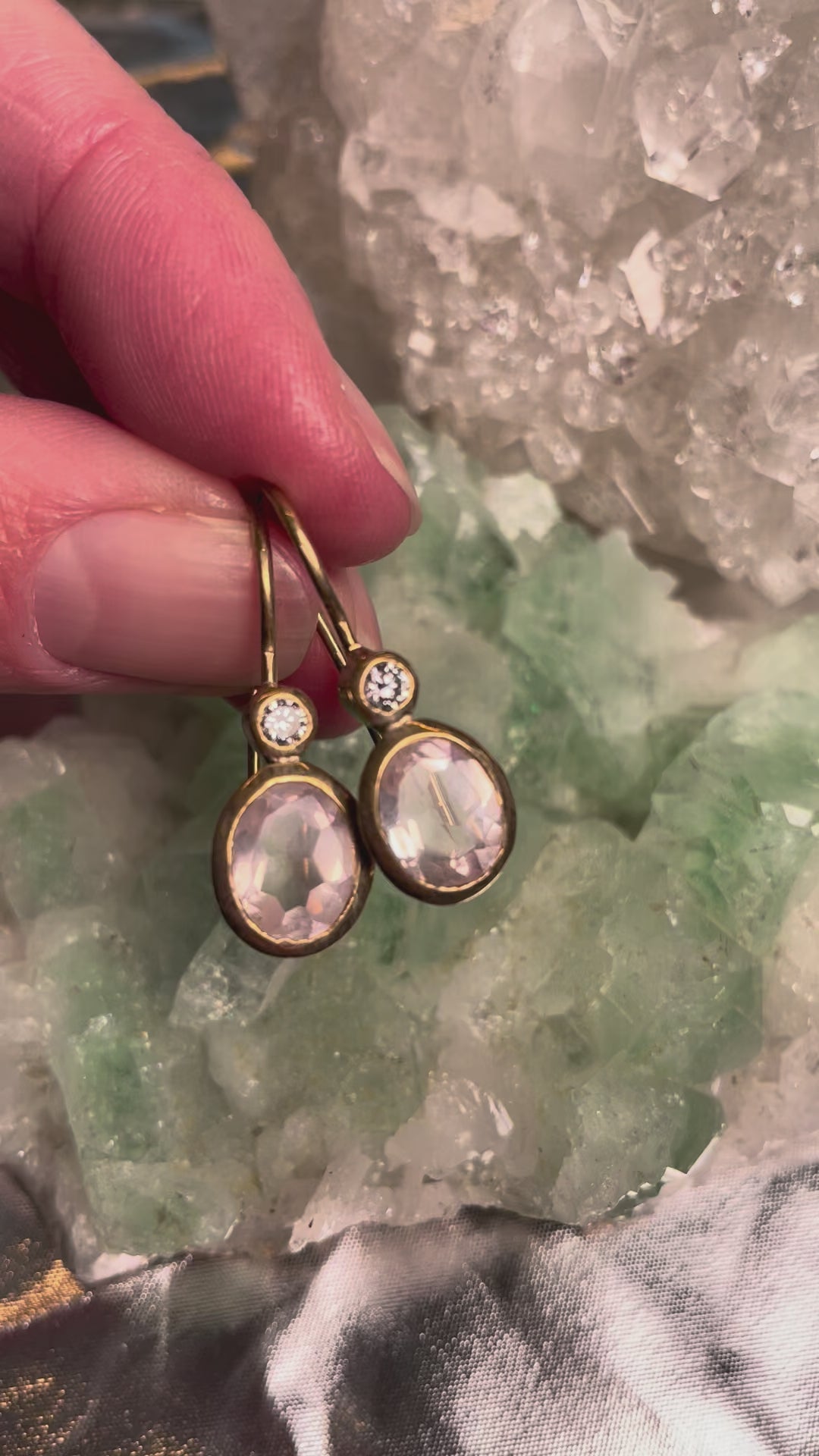 Edelstein Ohrring Beispiel