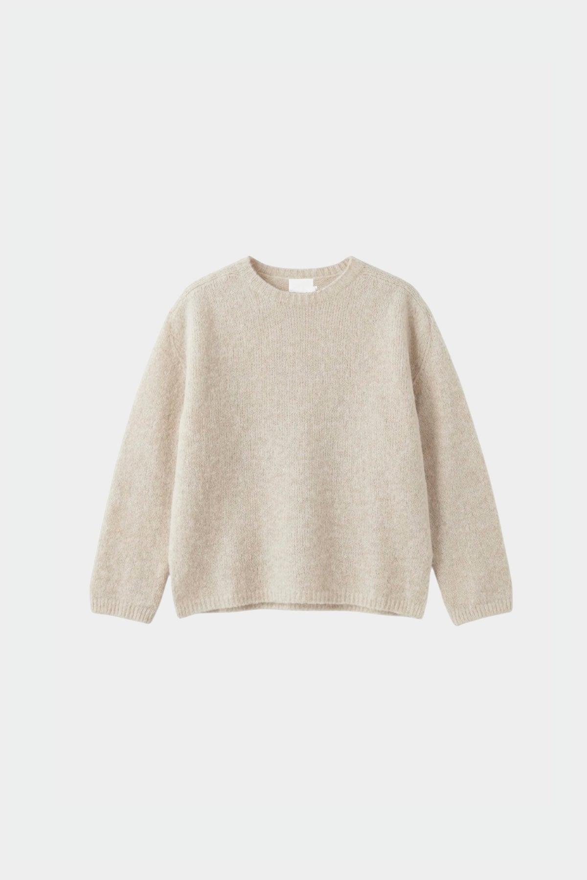 INDI&COLD Pullover mit Mohair in Ecru