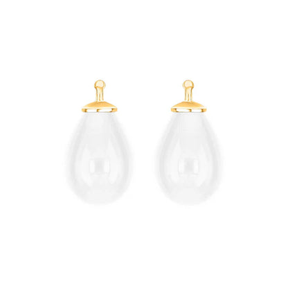 Tropfen aus Quarzglas in gold