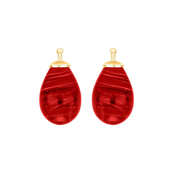 Tropfen aus Quarzglas in gold
