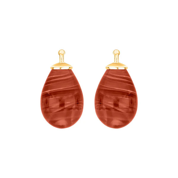 Tropfen aus Quarzglas in gold