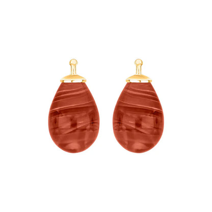 Tropfen aus Quarzglas in gold