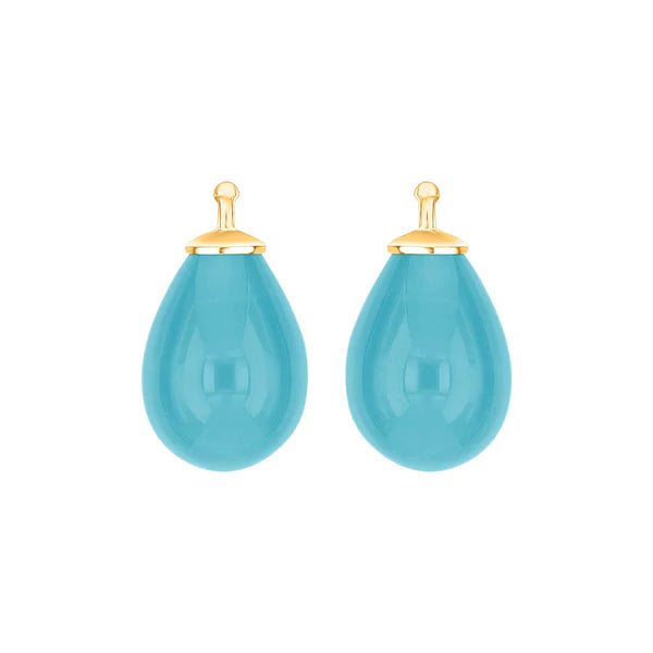 Tropfen aus Quarzglas in gold