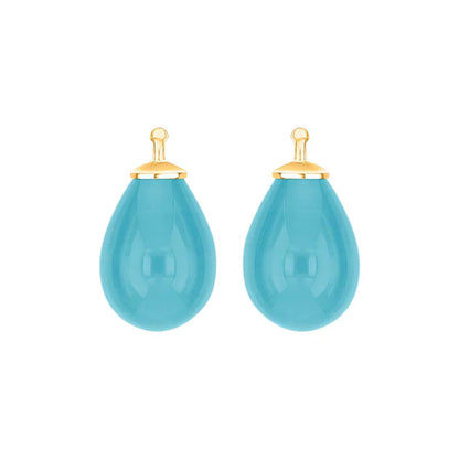 Tropfen aus Quarzglas in gold