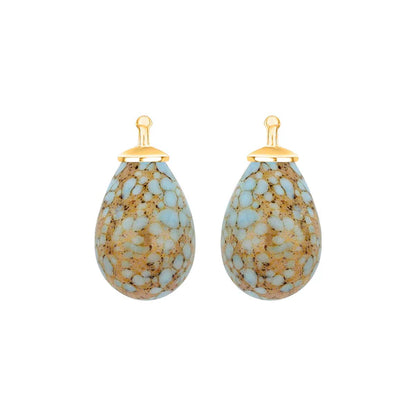 Tropfen aus Quarzglas in gold