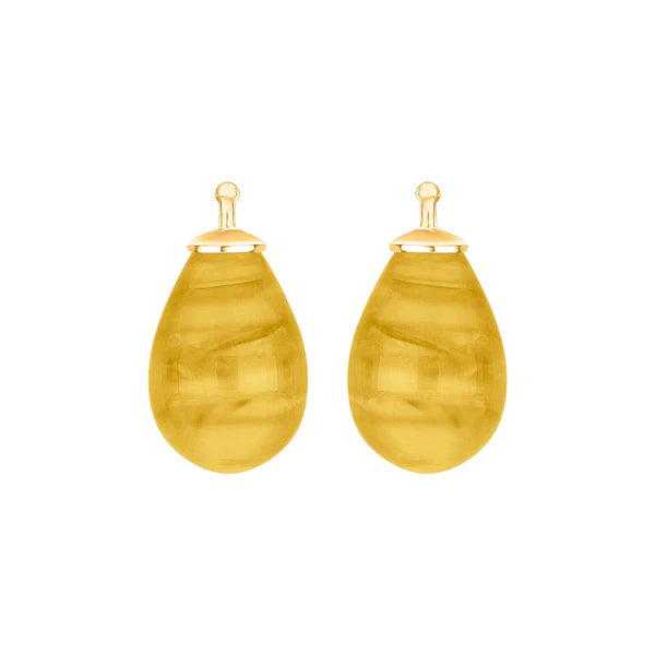 Tropfen aus Quarzglas in gold