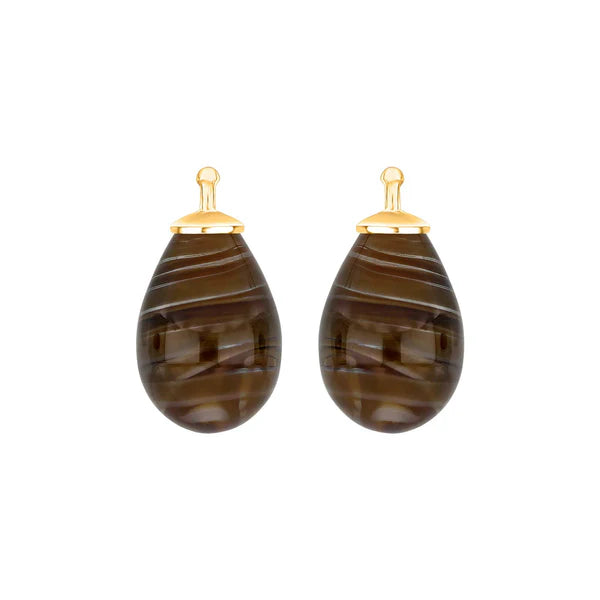 Tropfen aus Quarzglas in gold