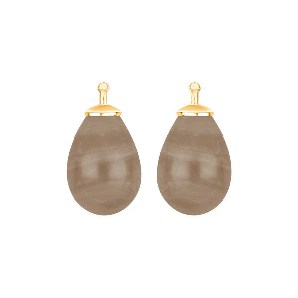 Tropfen aus Quarzglas in gold