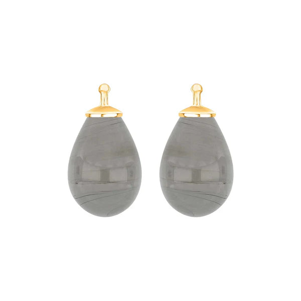 Tropfen aus Quarzglas in gold