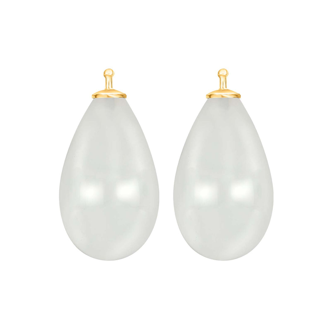 Großer Tropfen aus Quarzglas in gold
