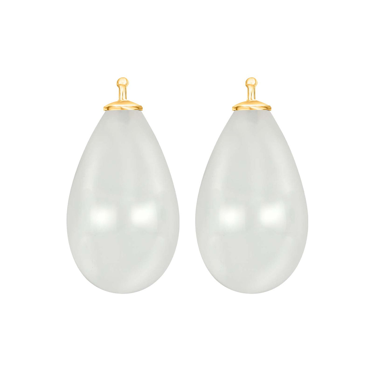 Großer Tropfen aus Quarzglas in gold