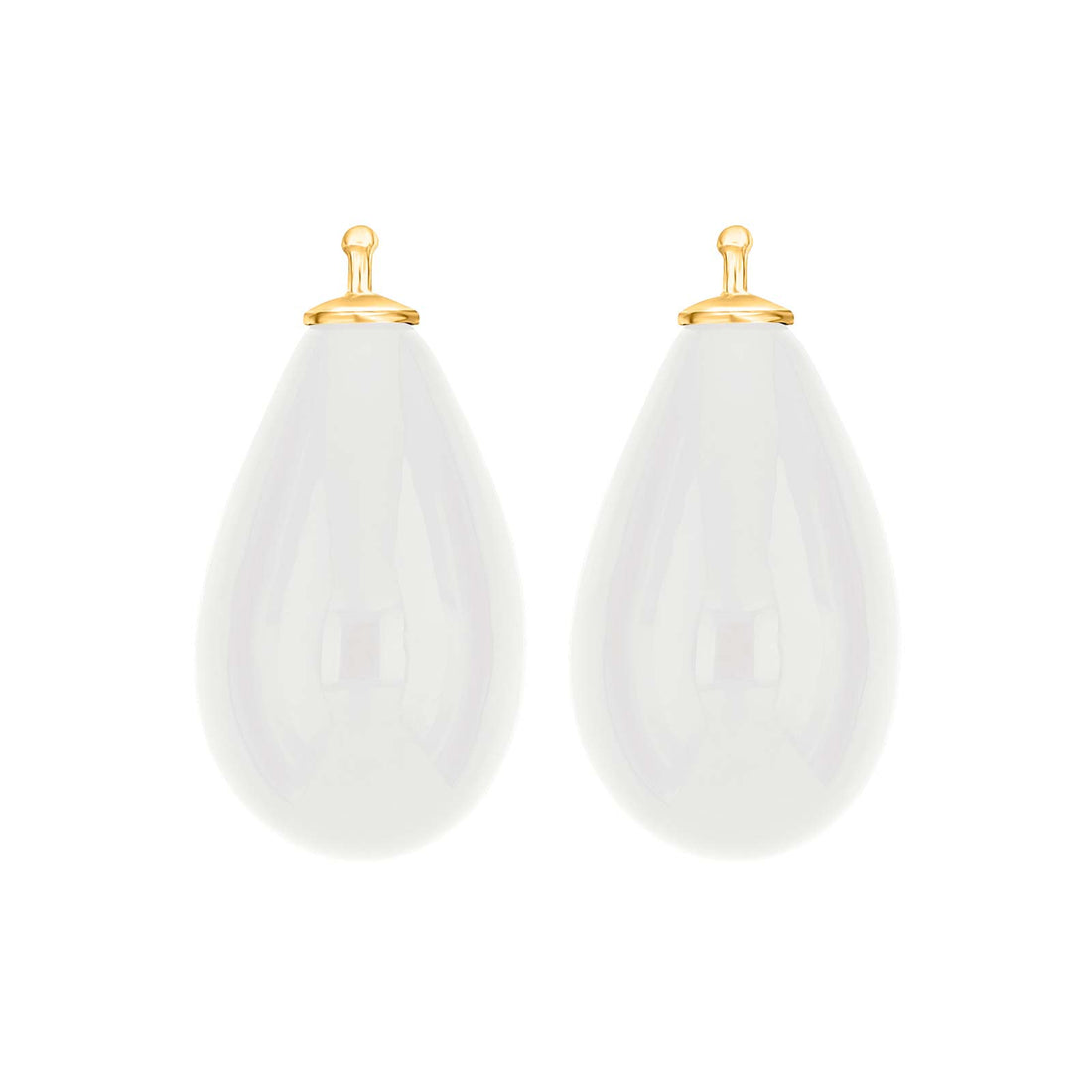 Großer Tropfen aus Quarzglas in gold