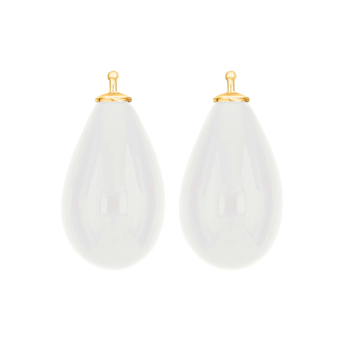 Großer Tropfen aus Quarzglas in gold