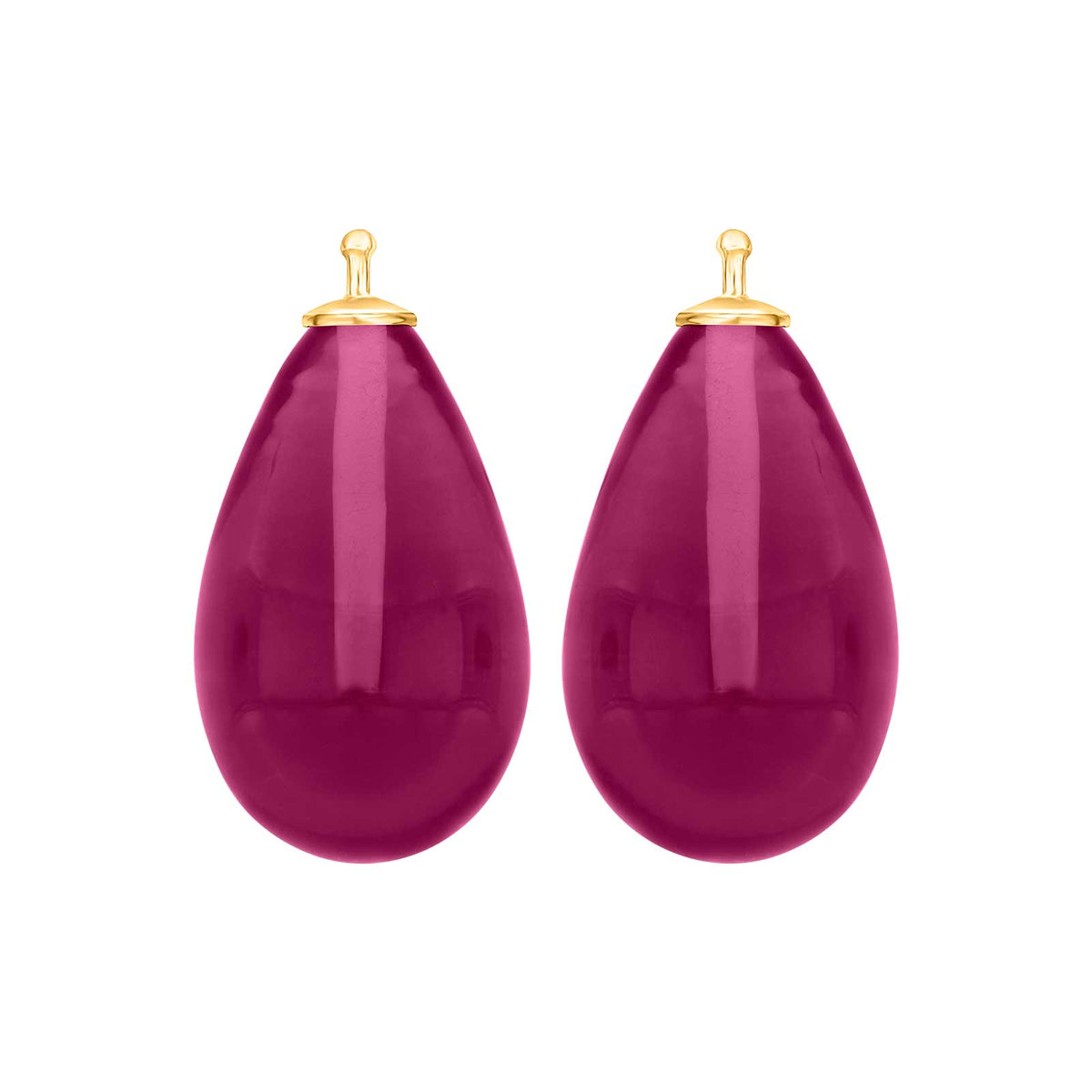 Großer Tropfen aus Quarzglas in gold
